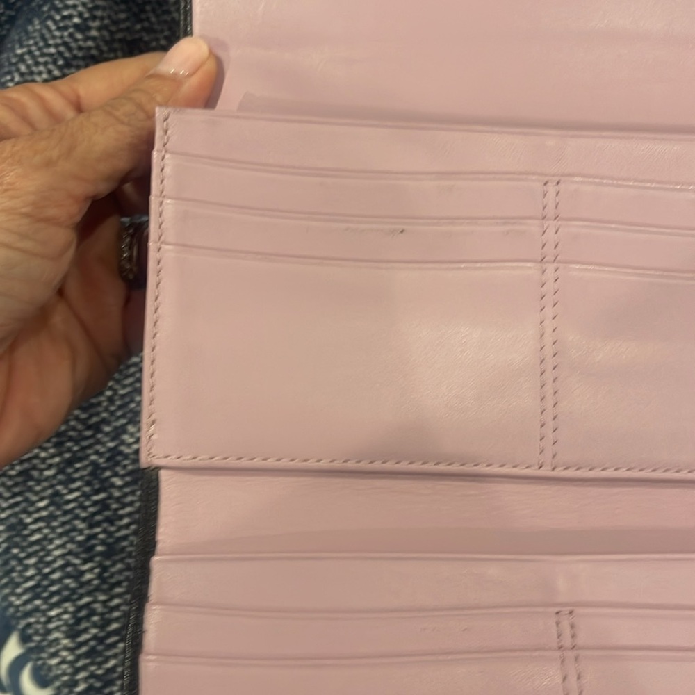 Coach Black Ladies Leather Wallet with Pink Trim EUC - Picture 12 of 12